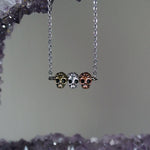 Triple Calavera Sugar Skull Necklace