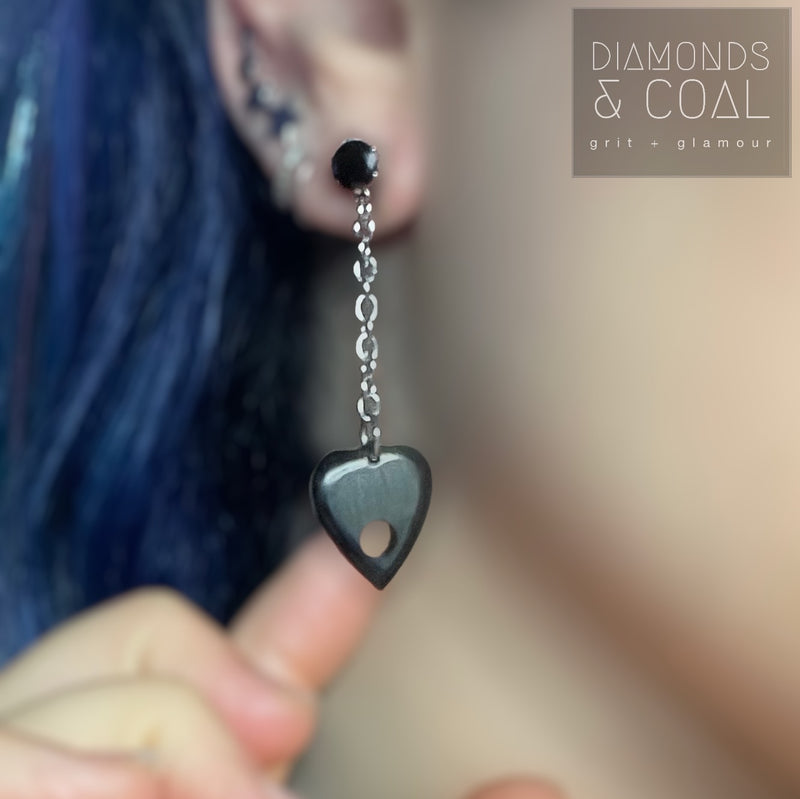 Limited Edition! Stainless Steel Planchette Earrings