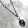 Deluxe Swarovski Skull Necklace - Silver