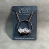 Electroformed Angel Aura Spirit Quartz Hoop Necklace #2