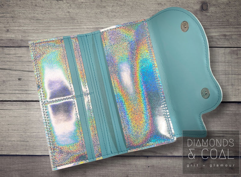 Ymir Skull Wallet - Aqua Holo Stars