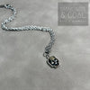 Small Swarovski Skull Necklace - Silver