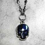 Deluxe Swarovski Skull Necklace - Silver