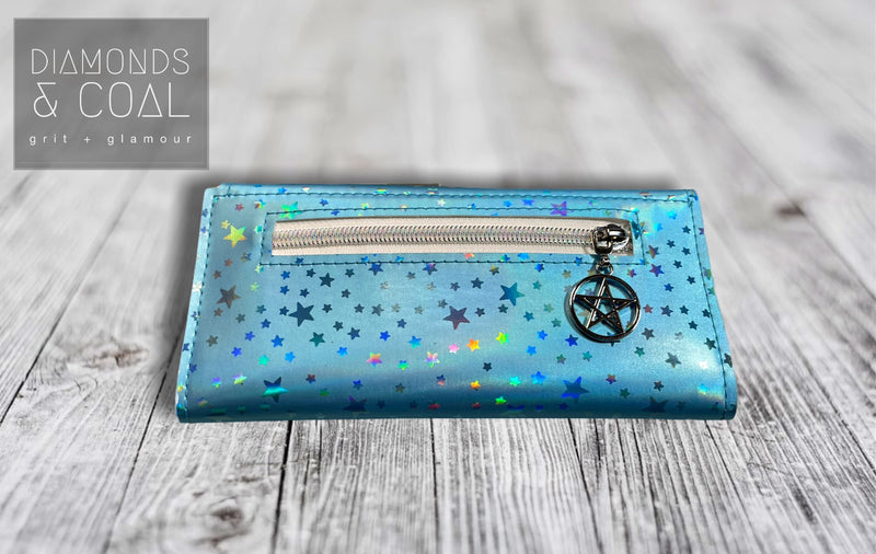 Ymir Skull Wallet - Aqua Holo Stars