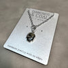 Small Swarovski Skull Necklace - Silver