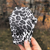 Mini Coffin Wallet - Grey Animal Print