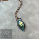 Electroformed Freeform Labradorite Necklace #2