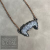 Electroformed Druzy Fangs Necklace #1