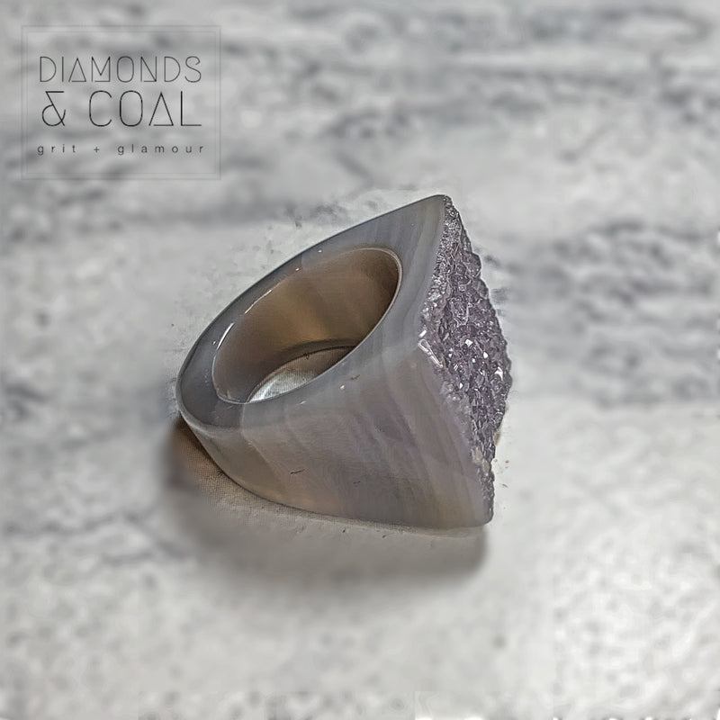 Druzy Agate Ring #5