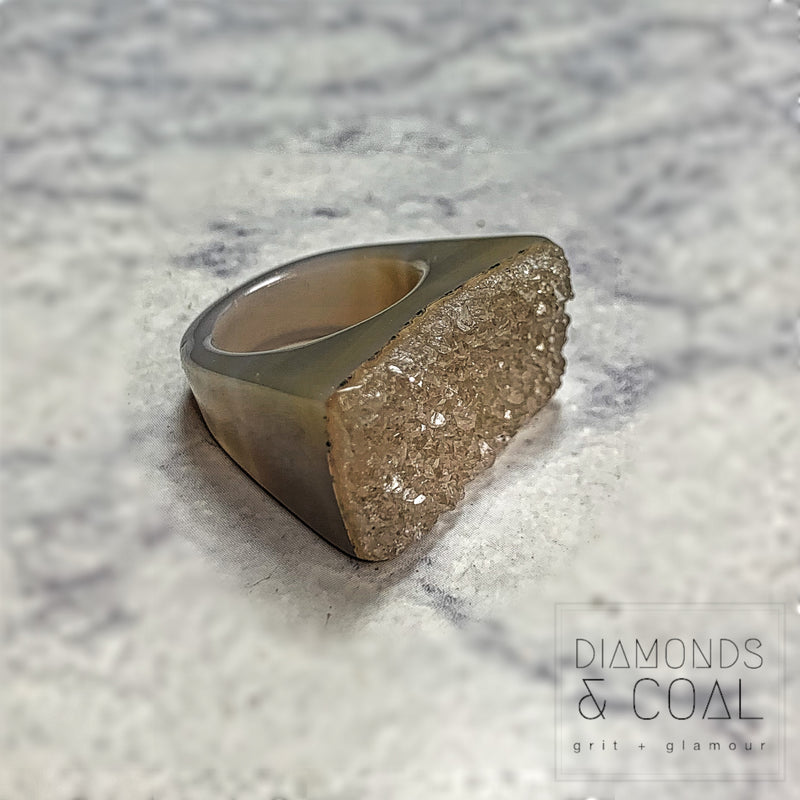 Druzy Agate Ring #3