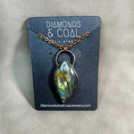 Electroformed Freeform Labradorite Necklace #2