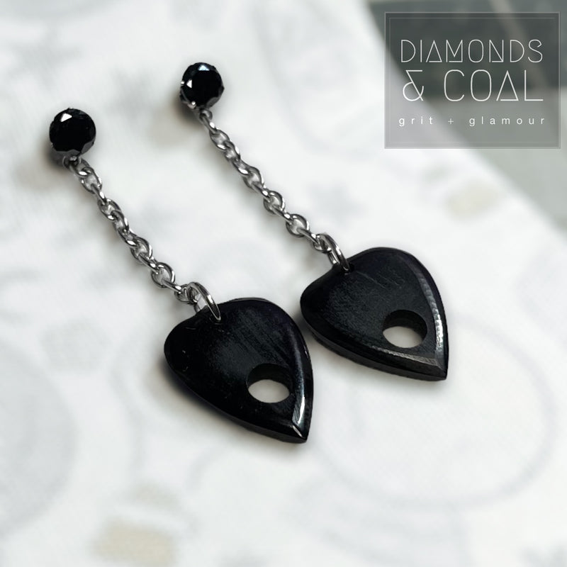 Limited Edition! Stainless Steel Planchette Earrings