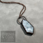 Electroformed Angel Aura Druzy Kite Necklace #1