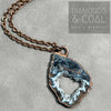 Electroformed Geode Slice Necklace #2