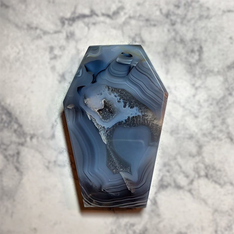 Druzy Agate Coffin #2