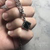 Black Onyx Pyramid Necklace